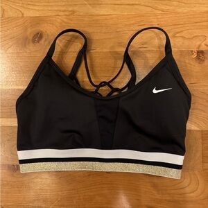 Nike black sports bra